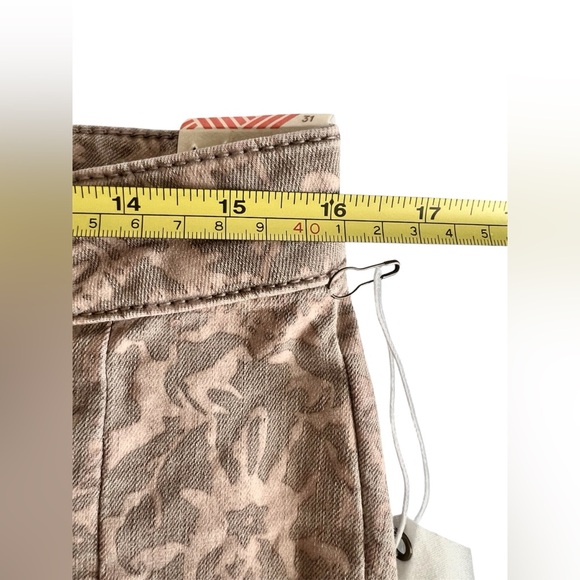 PILCRO Anthropologie Women's Brown Beige Paisley Skinny Jeans Pants Size 31 - Picture 13 of 15